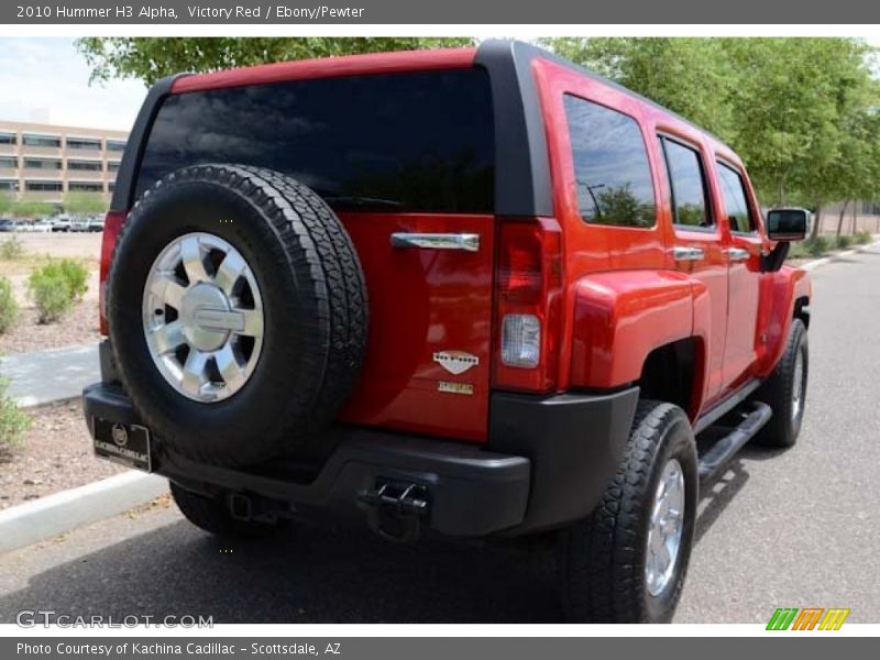 Victory Red / Ebony/Pewter 2010 Hummer H3 Alpha