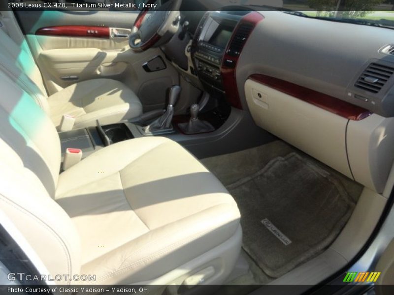 Titanium Silver Metallic / Ivory 2008 Lexus GX 470