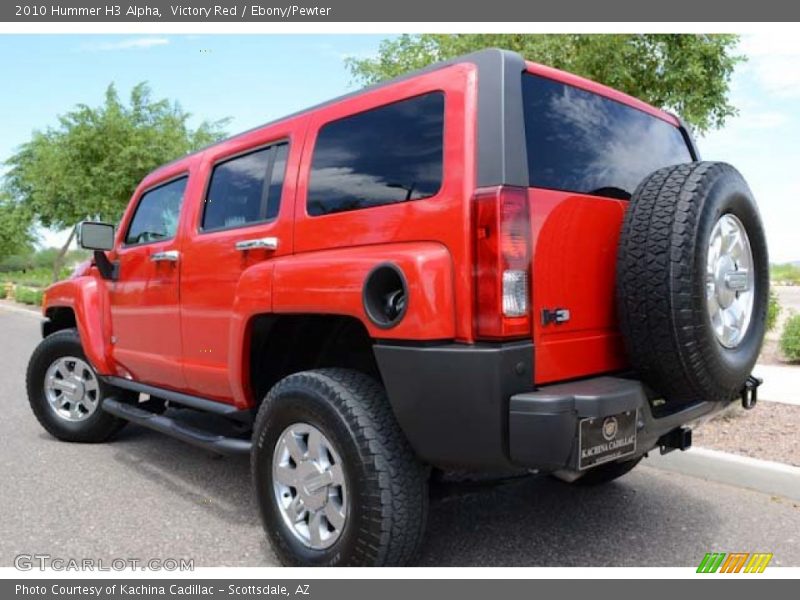 Victory Red / Ebony/Pewter 2010 Hummer H3 Alpha