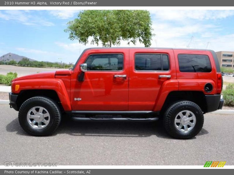 Victory Red / Ebony/Pewter 2010 Hummer H3 Alpha