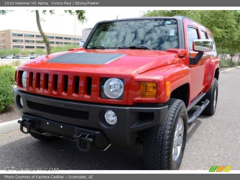 Victory Red / Ebony/Pewter 2010 Hummer H3 Alpha