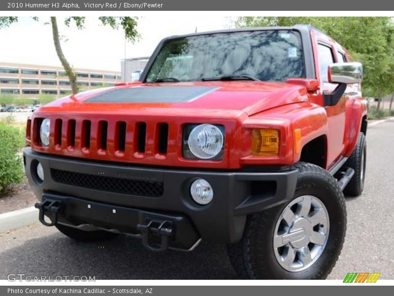 Victory Red / Ebony/Pewter 2010 Hummer H3 Alpha