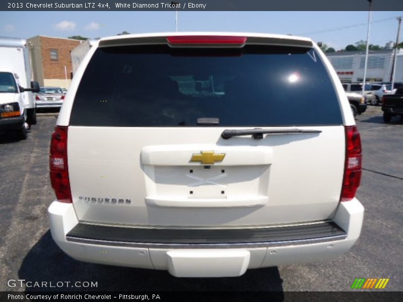 White Diamond Tricoat / Ebony 2013 Chevrolet Suburban LTZ 4x4
