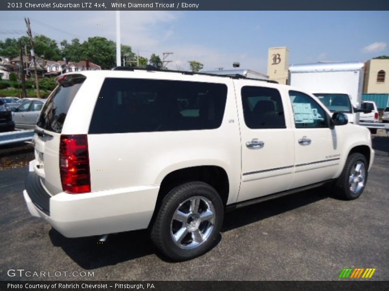 White Diamond Tricoat / Ebony 2013 Chevrolet Suburban LTZ 4x4