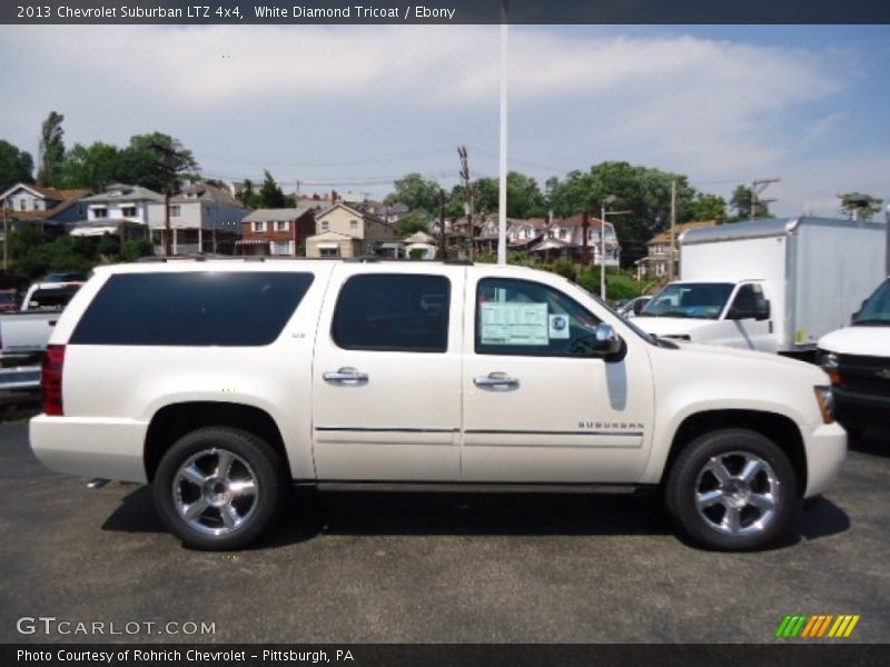 White Diamond Tricoat / Ebony 2013 Chevrolet Suburban LTZ 4x4