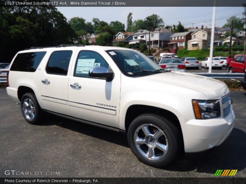 White Diamond Tricoat / Ebony 2013 Chevrolet Suburban LTZ 4x4