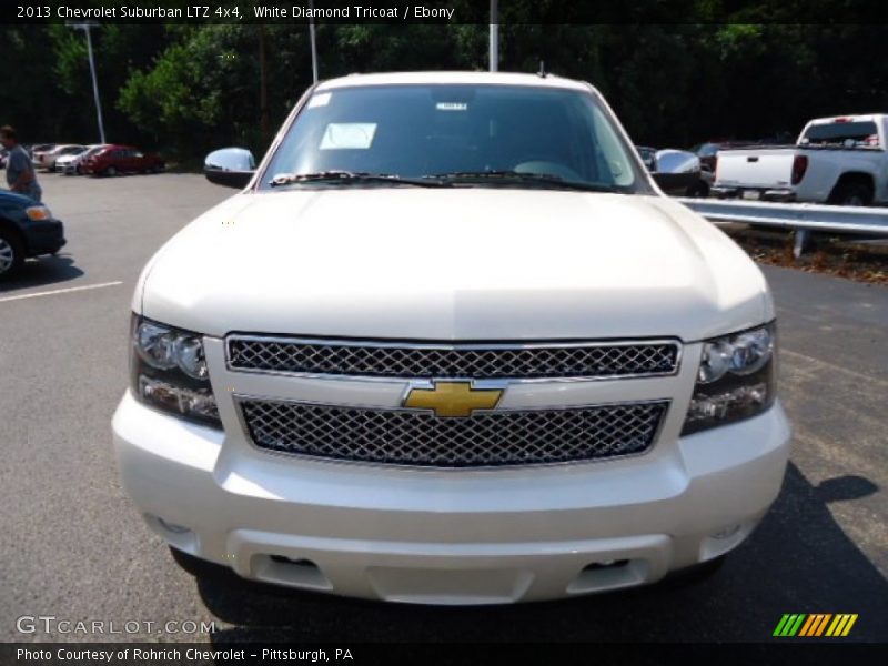 White Diamond Tricoat / Ebony 2013 Chevrolet Suburban LTZ 4x4