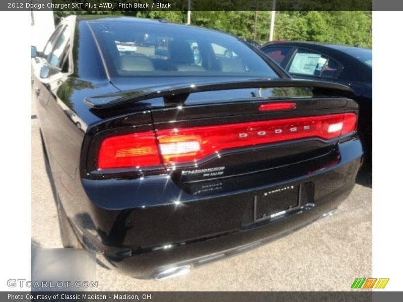 Pitch Black / Black 2012 Dodge Charger SXT Plus AWD