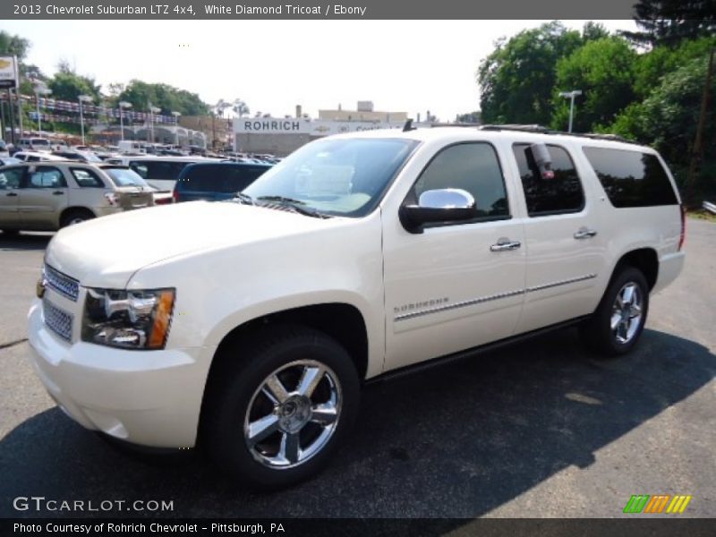 White Diamond Tricoat / Ebony 2013 Chevrolet Suburban LTZ 4x4