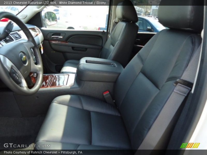 White Diamond Tricoat / Ebony 2013 Chevrolet Suburban LTZ 4x4