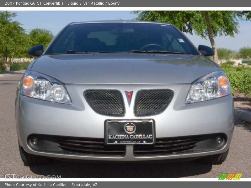 Liquid Silver Metallic / Ebony 2007 Pontiac G6 GT Convertible