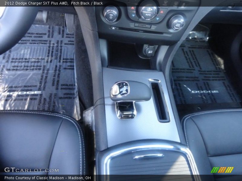 Pitch Black / Black 2012 Dodge Charger SXT Plus AWD