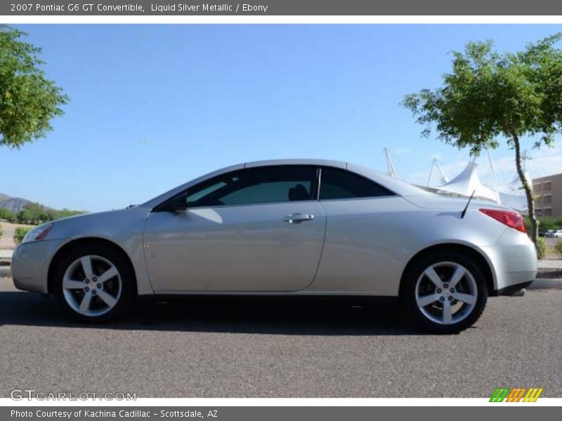 Liquid Silver Metallic / Ebony 2007 Pontiac G6 GT Convertible