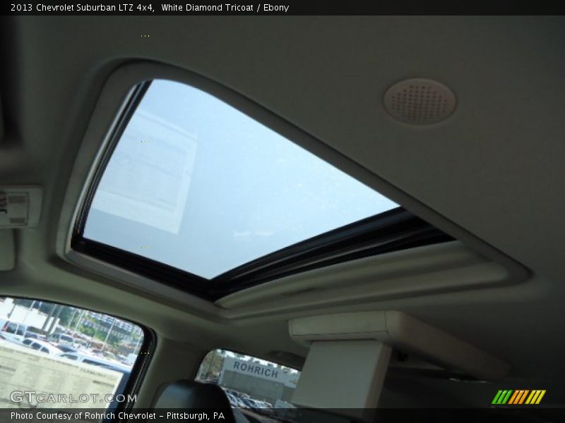 White Diamond Tricoat / Ebony 2013 Chevrolet Suburban LTZ 4x4