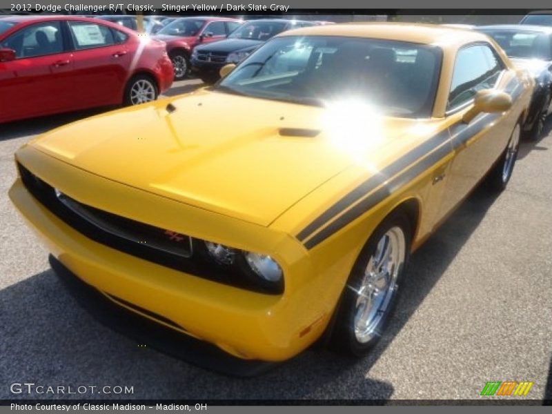 Stinger Yellow / Dark Slate Gray 2012 Dodge Challenger R/T Classic