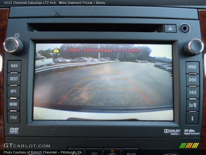 White Diamond Tricoat / Ebony 2013 Chevrolet Suburban LTZ 4x4