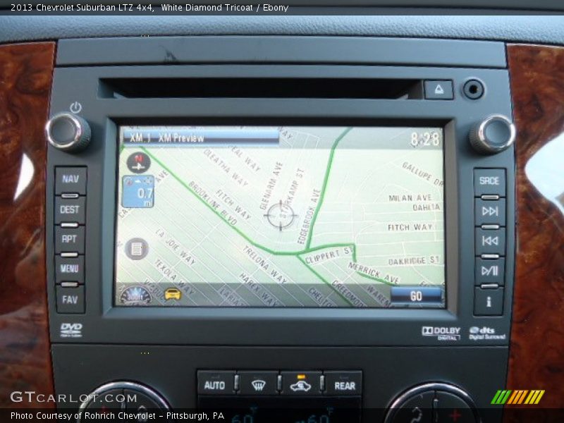 White Diamond Tricoat / Ebony 2013 Chevrolet Suburban LTZ 4x4