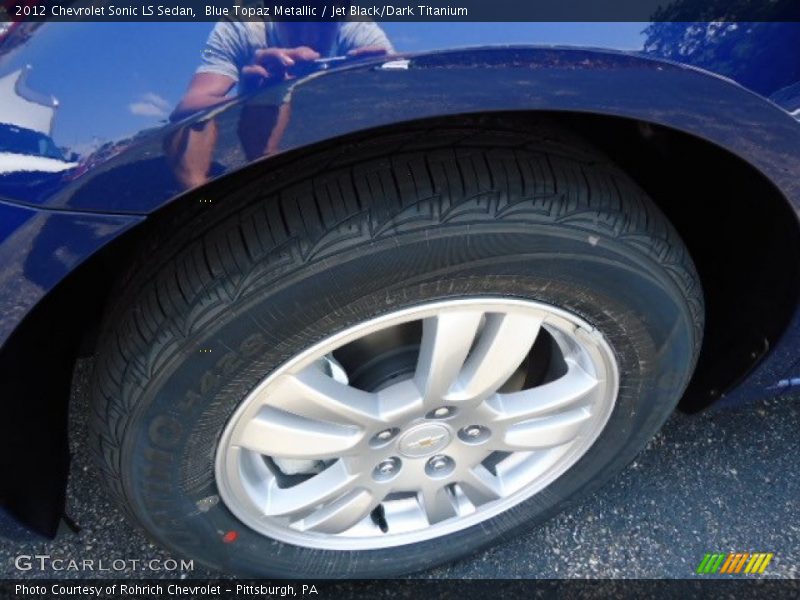 Blue Topaz Metallic / Jet Black/Dark Titanium 2012 Chevrolet Sonic LS Sedan