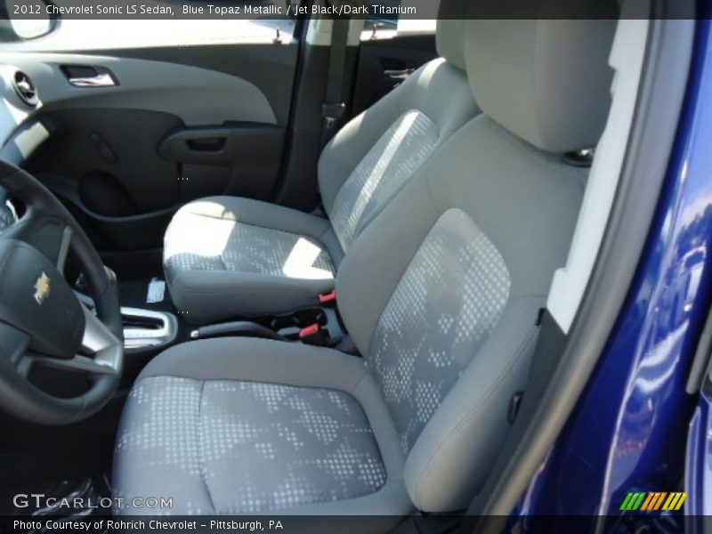 Blue Topaz Metallic / Jet Black/Dark Titanium 2012 Chevrolet Sonic LS Sedan