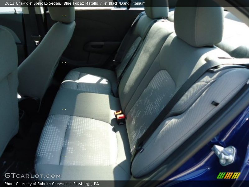 Blue Topaz Metallic / Jet Black/Dark Titanium 2012 Chevrolet Sonic LS Sedan