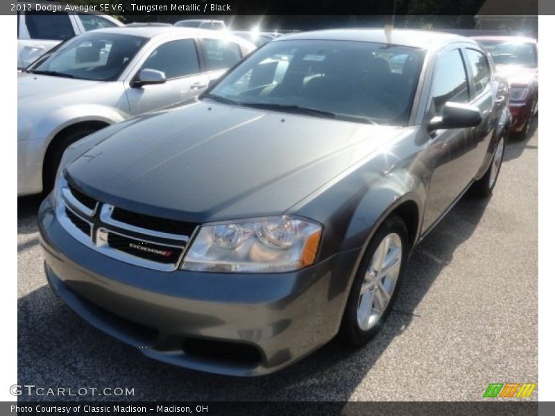 Tungsten Metallic / Black 2012 Dodge Avenger SE V6