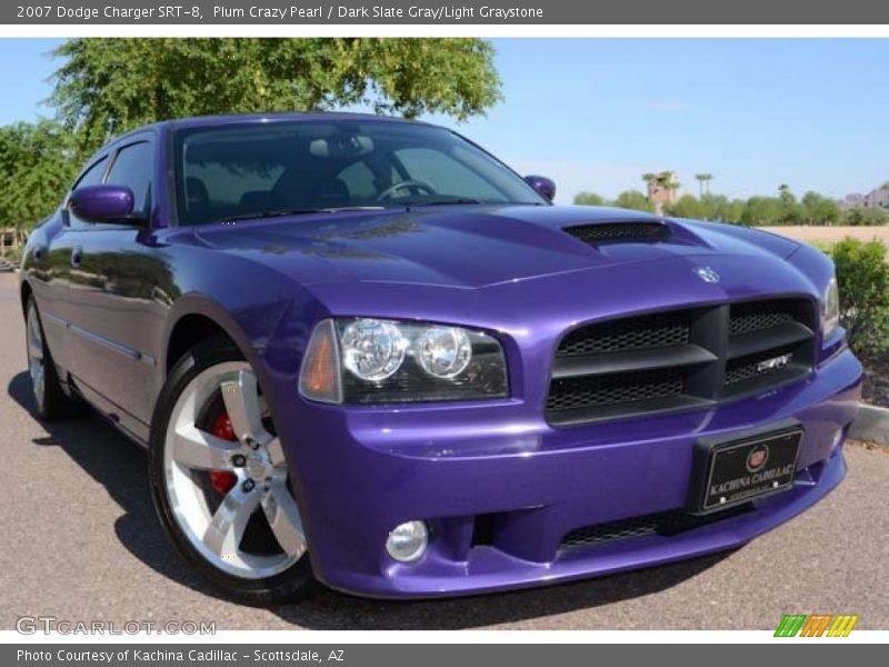 Plum Crazy Pearl / Dark Slate Gray/Light Graystone 2007 Dodge Charger SRT-8