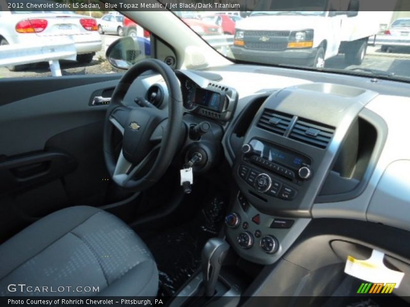 Blue Topaz Metallic / Jet Black/Dark Titanium 2012 Chevrolet Sonic LS Sedan