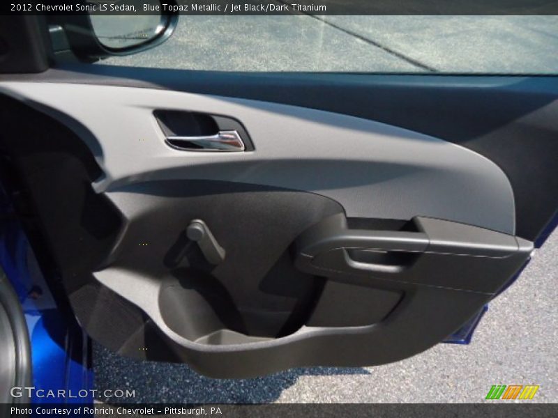 Blue Topaz Metallic / Jet Black/Dark Titanium 2012 Chevrolet Sonic LS Sedan