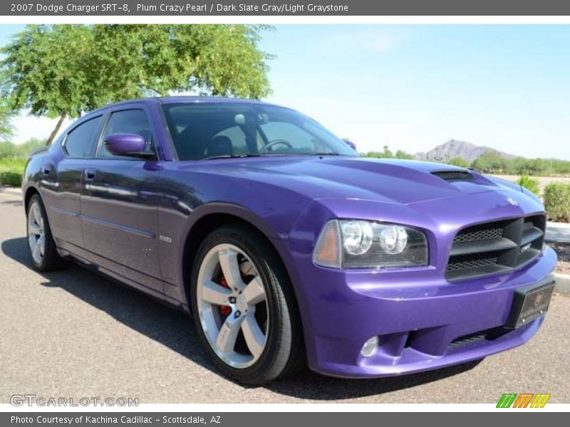 Plum Crazy Pearl / Dark Slate Gray/Light Graystone 2007 Dodge Charger SRT-8