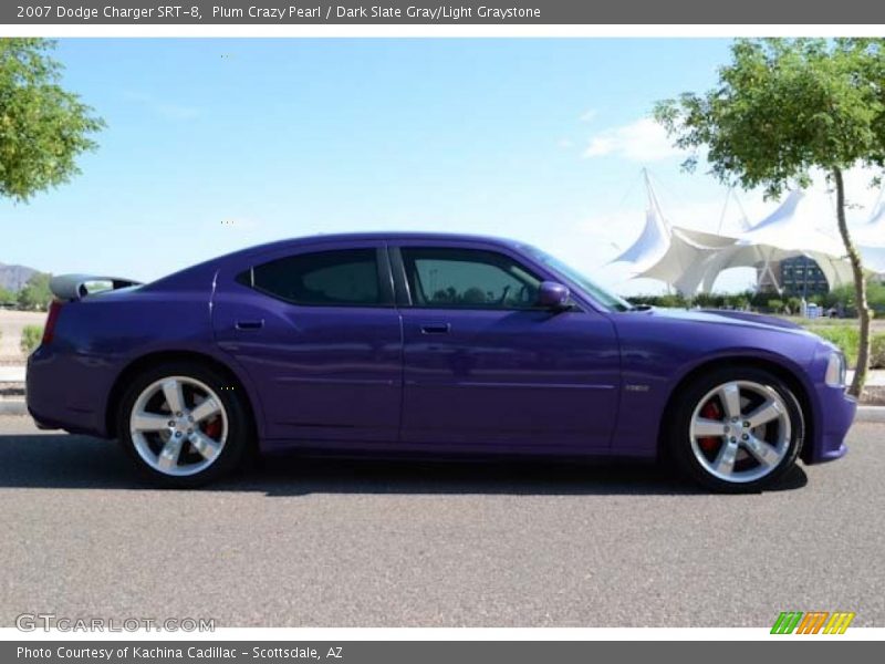Plum Crazy Pearl / Dark Slate Gray/Light Graystone 2007 Dodge Charger SRT-8