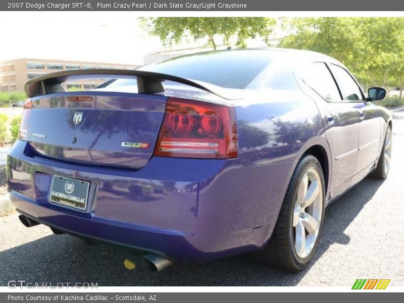 Plum Crazy Pearl / Dark Slate Gray/Light Graystone 2007 Dodge Charger SRT-8