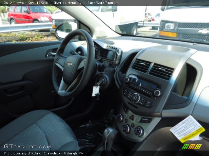 Silver Ice Metallic / Jet Black/Dark Titanium 2012 Chevrolet Sonic LS Sedan