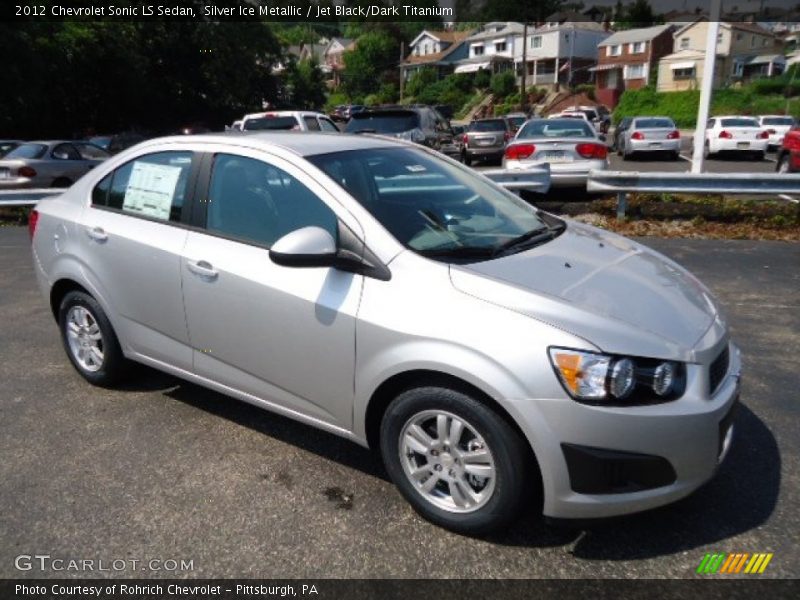 Silver Ice Metallic / Jet Black/Dark Titanium 2012 Chevrolet Sonic LS Sedan