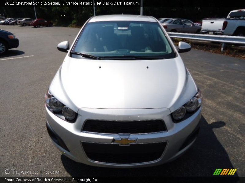Silver Ice Metallic / Jet Black/Dark Titanium 2012 Chevrolet Sonic LS Sedan
