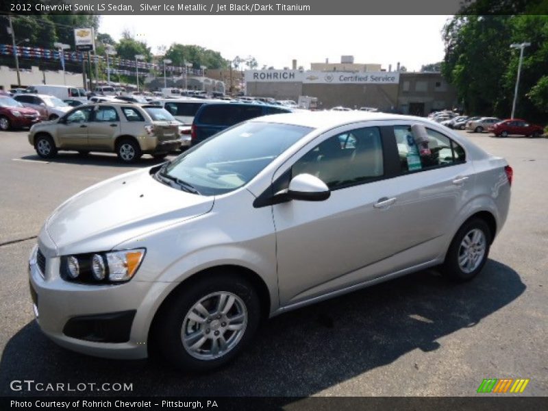 Silver Ice Metallic / Jet Black/Dark Titanium 2012 Chevrolet Sonic LS Sedan