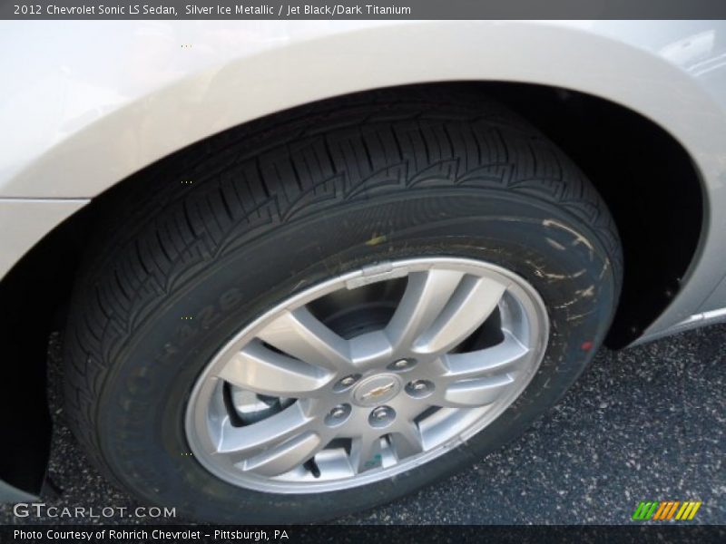 Silver Ice Metallic / Jet Black/Dark Titanium 2012 Chevrolet Sonic LS Sedan