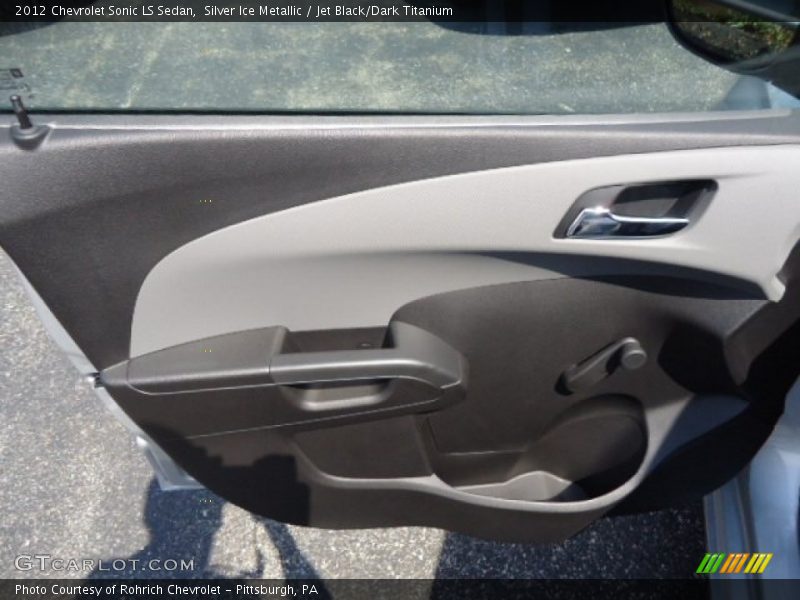 Silver Ice Metallic / Jet Black/Dark Titanium 2012 Chevrolet Sonic LS Sedan