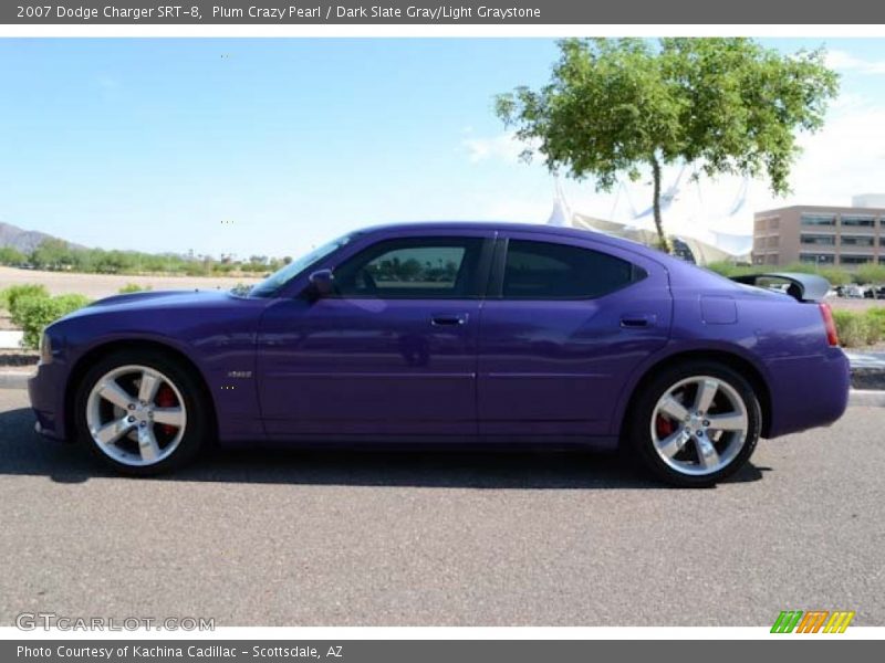 Plum Crazy Pearl / Dark Slate Gray/Light Graystone 2007 Dodge Charger SRT-8
