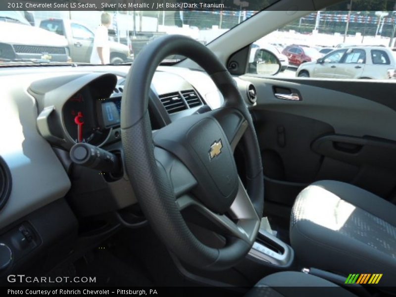 Silver Ice Metallic / Jet Black/Dark Titanium 2012 Chevrolet Sonic LS Sedan