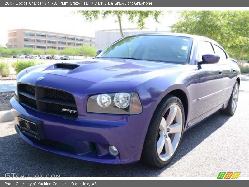 Plum Crazy Pearl / Dark Slate Gray/Light Graystone 2007 Dodge Charger SRT-8