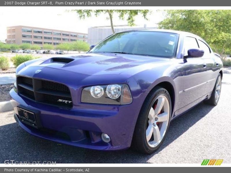 Plum Crazy Pearl / Dark Slate Gray/Light Graystone 2007 Dodge Charger SRT-8