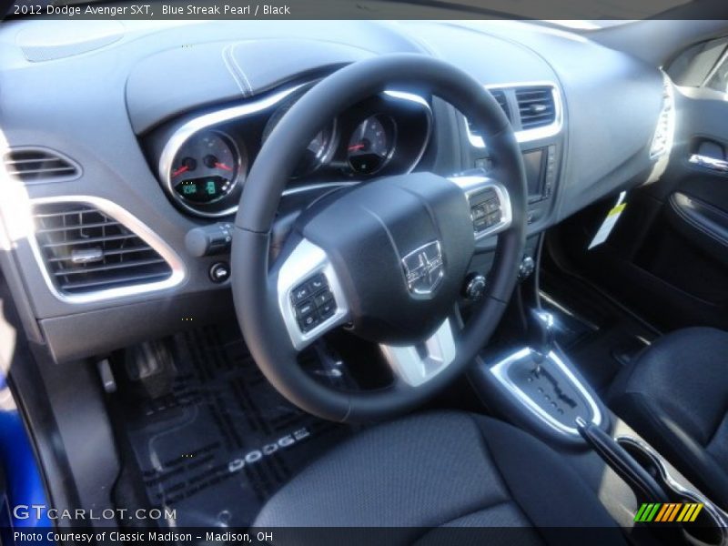 Blue Streak Pearl / Black 2012 Dodge Avenger SXT