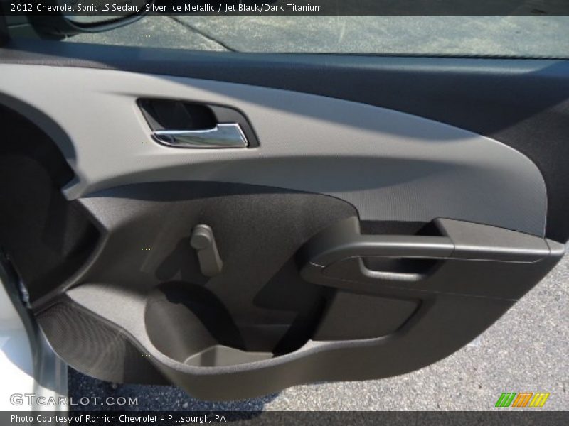 Silver Ice Metallic / Jet Black/Dark Titanium 2012 Chevrolet Sonic LS Sedan