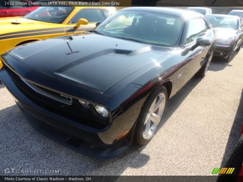 Pitch Black / Dark Slate Gray 2012 Dodge Challenger SRT8 392