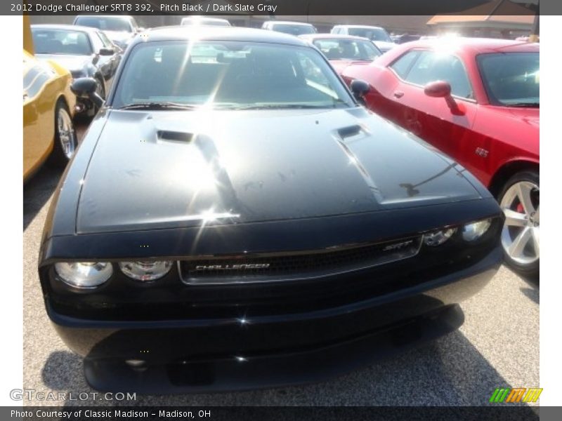 Pitch Black / Dark Slate Gray 2012 Dodge Challenger SRT8 392
