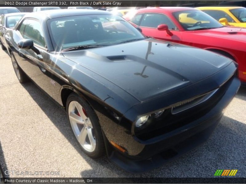 Pitch Black / Dark Slate Gray 2012 Dodge Challenger SRT8 392