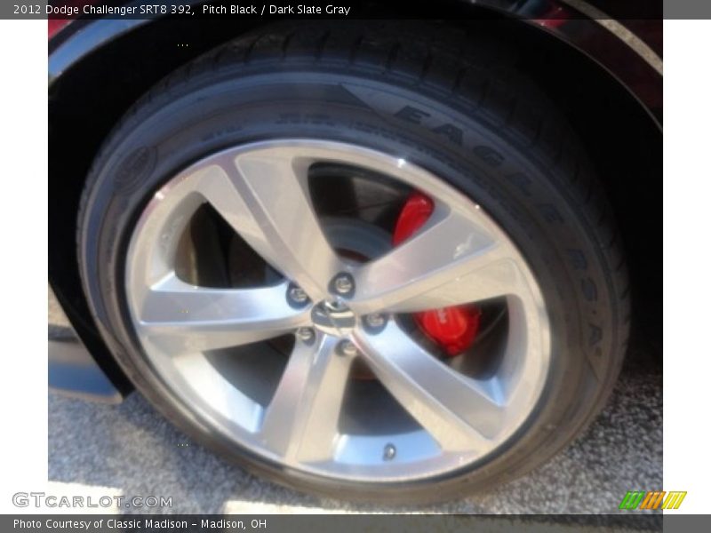Pitch Black / Dark Slate Gray 2012 Dodge Challenger SRT8 392