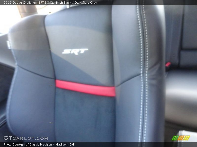 Pitch Black / Dark Slate Gray 2012 Dodge Challenger SRT8 392