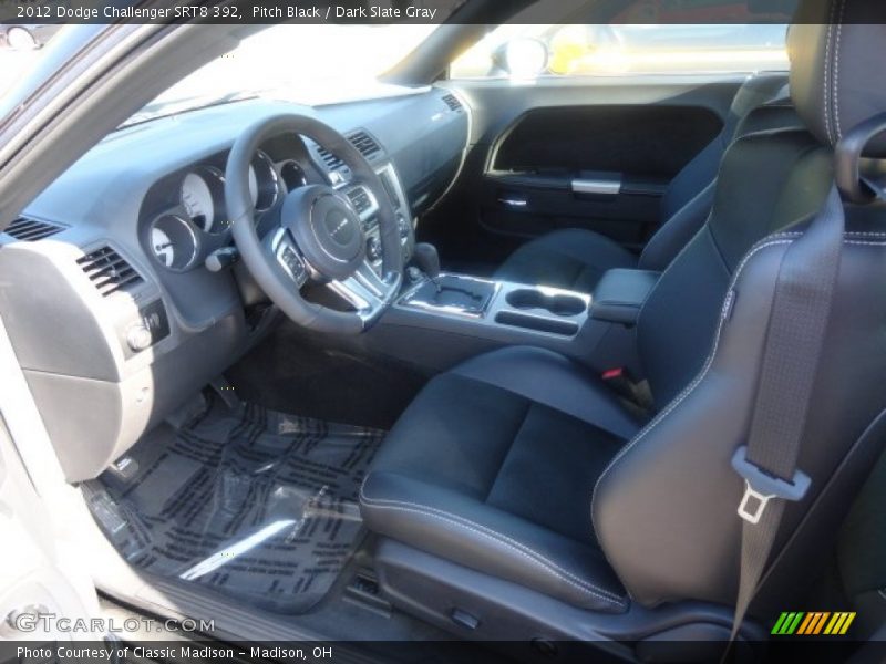 Pitch Black / Dark Slate Gray 2012 Dodge Challenger SRT8 392