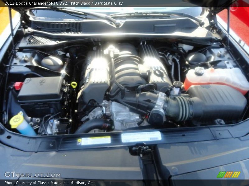 Pitch Black / Dark Slate Gray 2012 Dodge Challenger SRT8 392